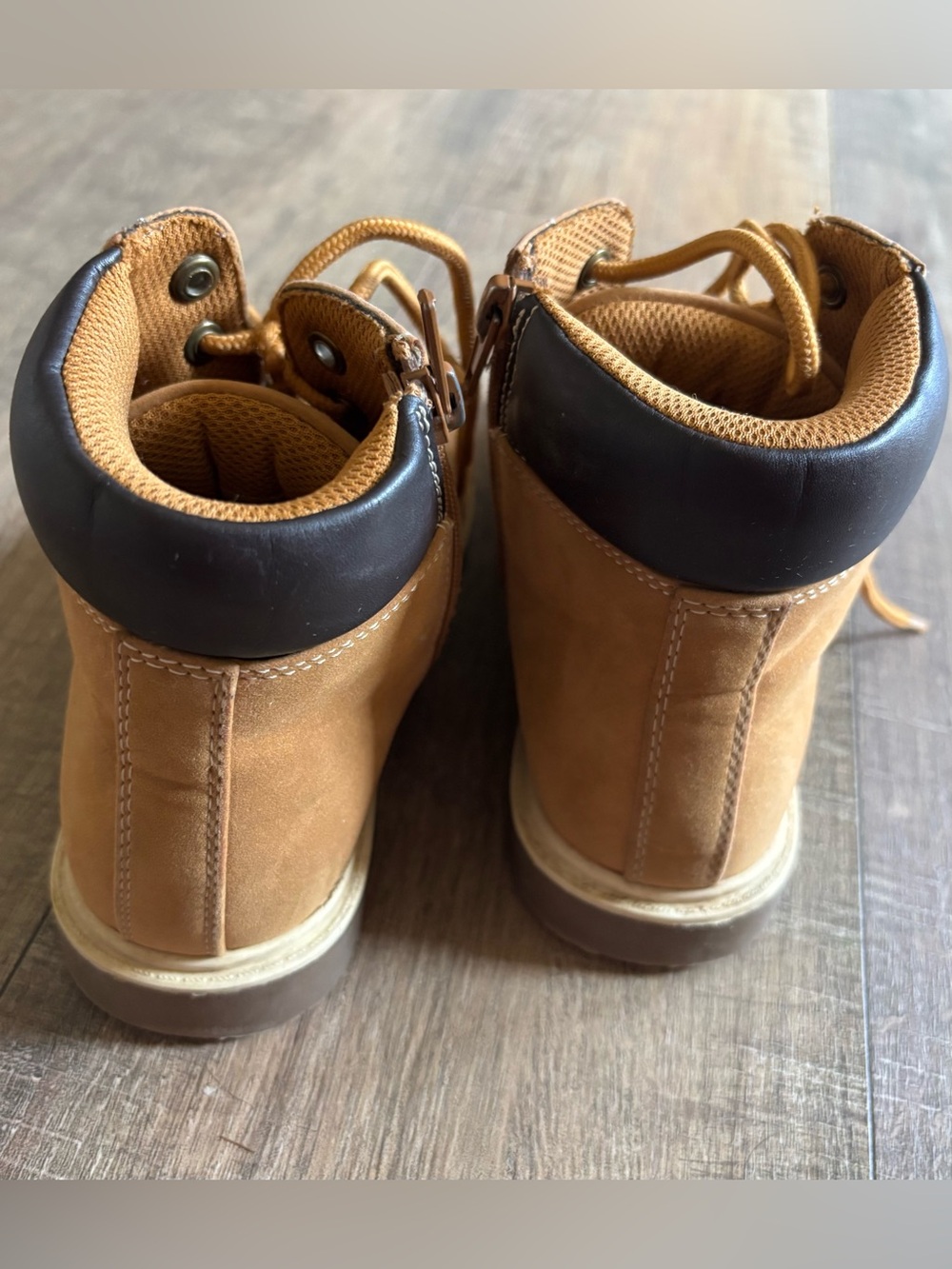 Thereabouts Luke flat heel little boys size 2 hiking construction lace up boots - Picture 13 of 13